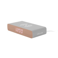 Budík Retro Flat LED Karlsson KA6039GY, 8cm